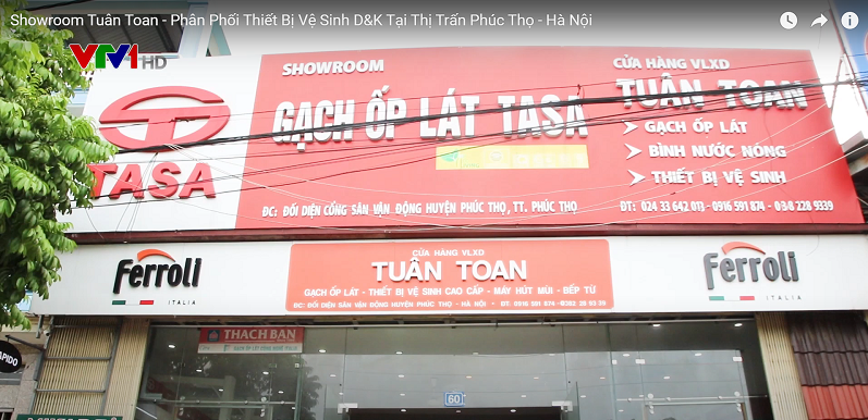 Cửa hàng Tuân Toan bán thiết bị vệ sinh tại hà nội